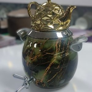 کتری و قوری سرامیک طلایی 6لیتری تیتیل مدل 440