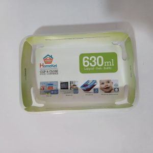 ظرف فریزری مستطیل هوم کت 630 میلی لیتر کد3429