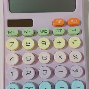 ماشین حساب فانتزی دکمه رنگی پاستیلیKK-2280,2688